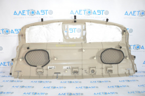 Rear shelf Nissan Altima 13-18 beige, 2 fasteners broken, scratches