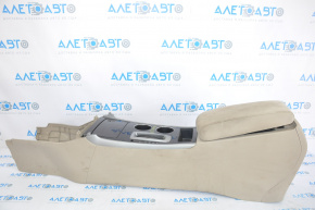 Central console armrest and cup holders Nissan Altima 13-14 beige, cloth