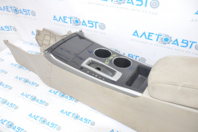Central console armrest and cup holders Nissan Altima 13-14 beige, cloth