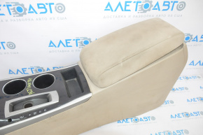 Central console armrest and cup holders Nissan Altima 13-14 beige, cloth