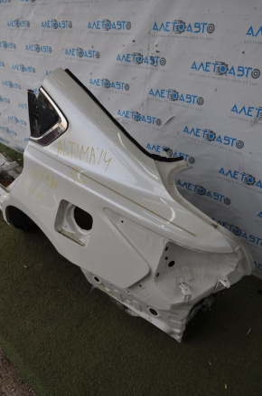 Quarter wing rear left Nissan Altima 13-15 pre-rest white, made, with central pillar