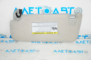 Right visor for Toyota Avalon 13-15, gray, without hook