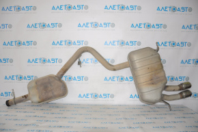 Rear muffler with barrel for VW Tiguan 09-18 FWD