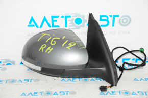 Side mirror right complete VW Tiguan 09-18 6 pins, turn signal, heating, graphite