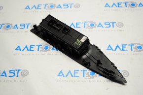 Front left window lift control Nissan Rogue 14-20 black, 1 auto, with black trim