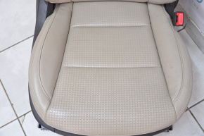 Passenger seat Hyundai Santa FE Sport 13-16 pre-rest, without airbag, electric, beige leather