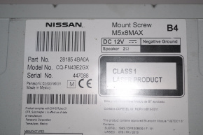 Nissan Rogue 14-15 S SV Radio Tape Recorder Scratched