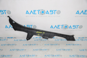 Left rear door opening trim for Toyota Avalon 13-18 black