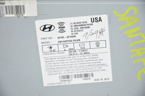 Radio tape recorder Hyundai Santa FE Sport 13-14 prerest, under premium audio