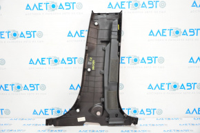 Center pillar trim lower left Hyundai Santa FE Sport 13-18 dark brown, scratch