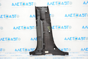 Center pillar trim lower right Hyundai Santa FE Sport 13-18 dark brown, scratch