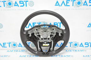Naked steering wheel Hyundai Santa FE Sport 13-16 pre-rest, leather, beige, without buttons and overlays