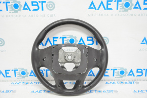 Naked steering wheel Hyundai Santa FE Sport 13-16 pre-rest, leather, beige, without buttons and overlays