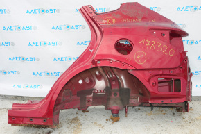 Quarter wing rear left Hyundai Santa FE Sport 13-18 red, dent