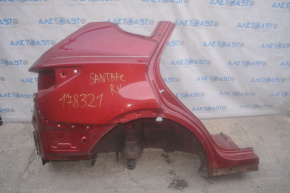 Quarter wing rear right Hyundai Santa FE Sport 13-18 red, pokes