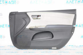Door trim card front right Toyota Avalon 13-15 black with gray insert, defect armrest