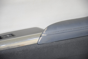 Door trim card front right Toyota Avalon 13-15 black with gray insert, defect armrest