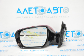 Left side mirror complete Hyundai Santa FE Sport 13-16 prerest 6 pins, turn signal, red