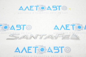 Emblem inscription SANTAFE trunk door Hyundai Santa FE Sport 13-18
