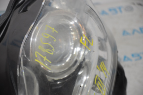 Headlight front left bare Lexus RX350 RX450h 13-15 rest halogen, water damage, debris inside, needs polishing, scratches