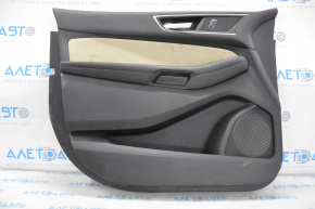 Door trim card front left Ford Edge 15-18 black with beige insert, dented