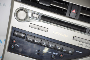 Radio, Tape recorder, Climate control, Panel assembly Lexus RX350 RX450h 10-15 type 3, peeling chrome