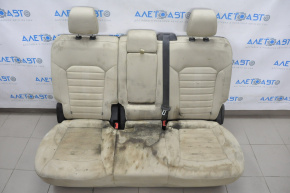Rear seat, 2nd row, Ford Edge 15-24, beige cloth, water damage
