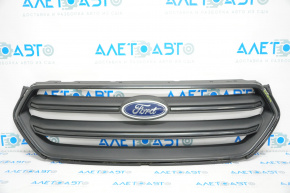 Radiator grill grill Ford Escape MK3 17-19 rest black gloss with emblem