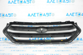 Radiator grill grill Ford Escape MK3 17-19 rest black gloss with emblem