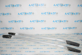 2 longitudinal roof rails with linings for Lexus RX350 RX450h 10-15