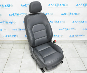 Passenger seat Infiniti QX30 17-19 without airbag, electric, leather black, worn