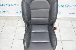 Passenger seat Infiniti QX30 17-19 without airbag, electric, leather black, worn