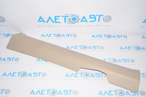 Door sill trim inner front right Nissan Rogue 14-20 beige, rubbed
