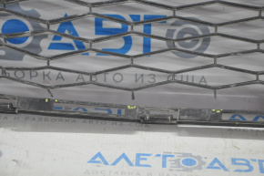 Lower grille front bumper Nissan Rogue 14-16 grille tears, cracks