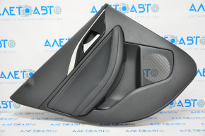 Door trim card rear left Infiniti QX30 17-17 plastic and leather black