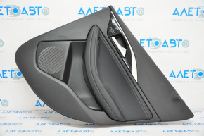 Door trim card rear right Infiniti QX30 17-17 plastic and leather black