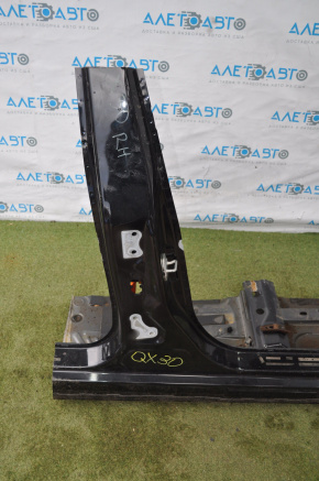 Body pillar with glass right with central pillar Infiniti QX30 17-19 black