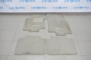 Set of floor mats Nissan Rogue 14-17 rag beige, dry cleanable