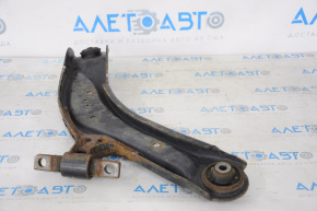 Lower front left arm Nissan Rogue 14-20 torn silent block and boot, rusty