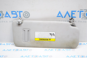 Left visor for Hyundai Sonata 15-19 gray