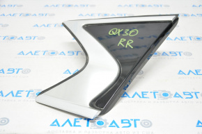 Window blind glass rear right Infiniti QX30 17-19 broken mount