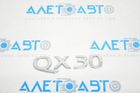 Emblem inscription QX30 trunk door Infiniti QX30 17-19