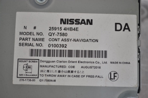 NAVIGATION DRIVER ASSIST GPS CONTROL MODULE Infiniti QX30 17-18