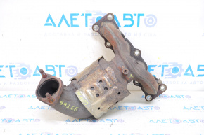 Kia Optima 16-speed exhaust manifold with catalytic converter, rusty