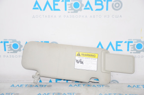 Left visor for Mazda 6 14-17, gray, without backlight, without hook
