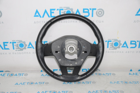 Naked steering wheel Mazda 6 14-16 black leather, gray insert, with overlays