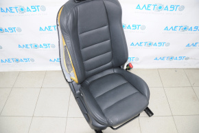 Passenger seat Mazda 6 13-15 without airbag, mechanical, leather black, shot