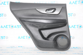 Door trim card rear left Nissan Rogue 14-16 black, dark insert