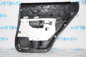 Door trim card rear left Nissan Rogue 14-16 black, dark insert