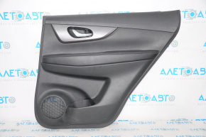 Door trim card rear right Nissan Rogue 14-16 black, dark insert